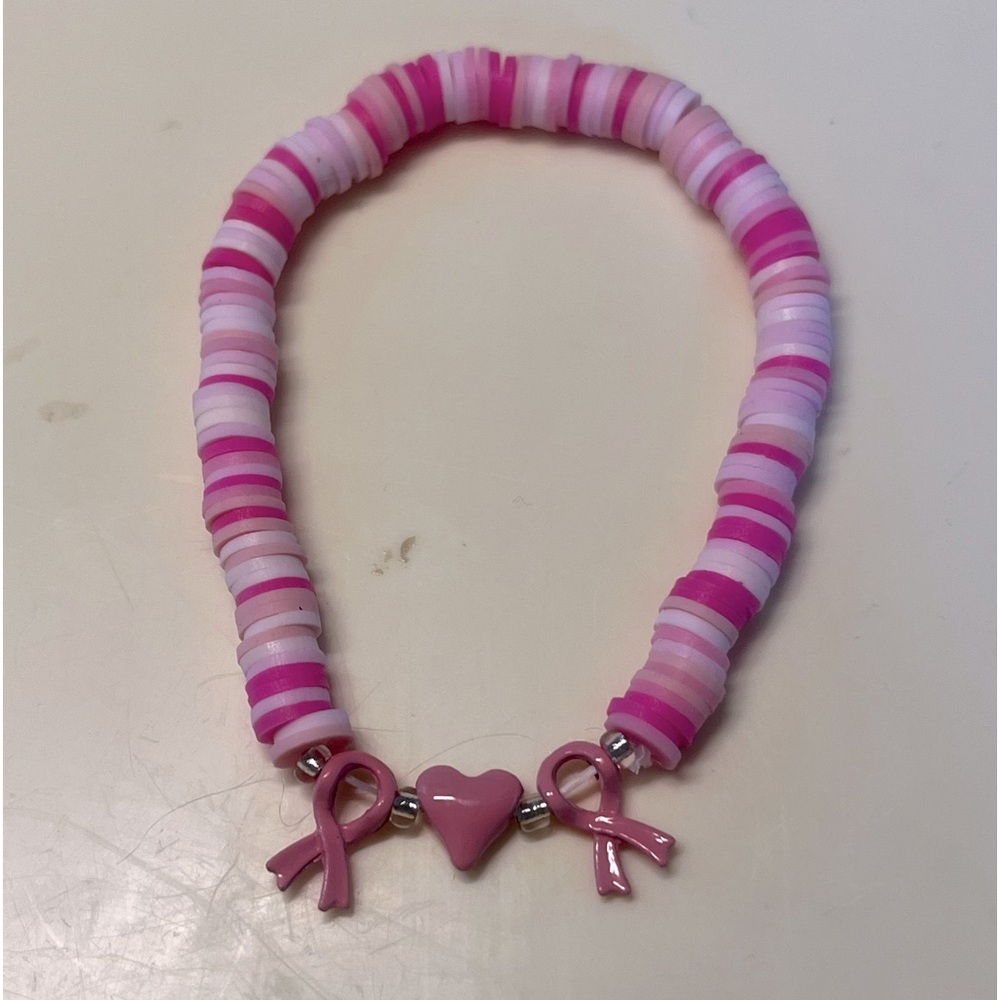 Brest  Cancer Awareness Bracelet Handcrafted